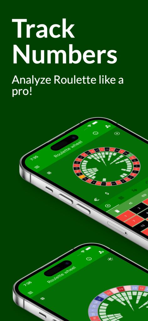 Track numbers. Analyze roulette like a pro.